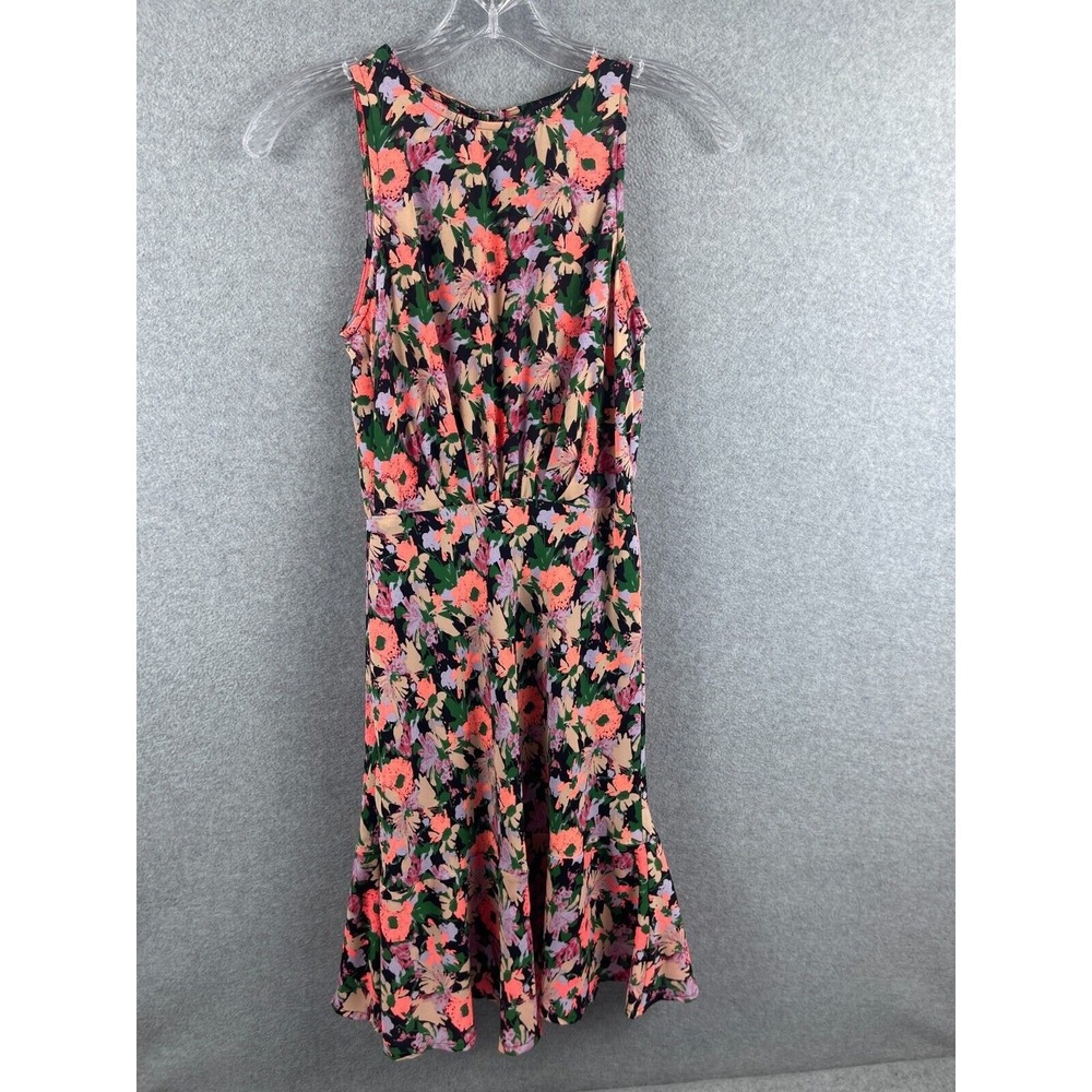 J Crew Mercantile eRuched Waist Dress Women's 00 Floral Print Sleeveless